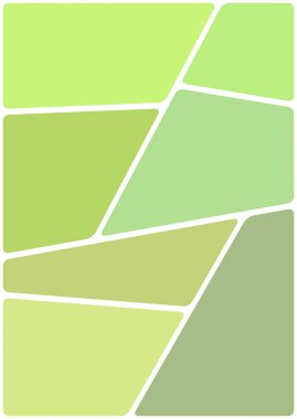 Beyaz boşluğu olan renkli bir çizim. Soyut geometrik desen. Mozaik arka plan. Geometrik çok renkli şekiller.