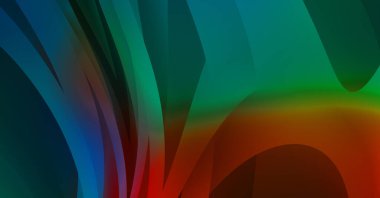 Renkli gradyan ile soyut arkaplan. Çizgili çizgili canlı duvar kâğıdı. Modern hareketin akışkan 2d çizimi.