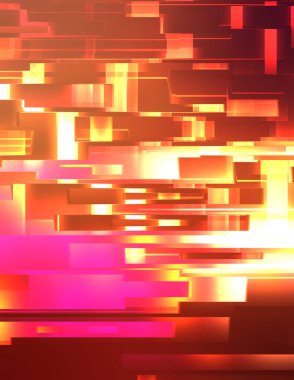 Geometrik çok renkli kesişen çizgiler. Dijital teknolojinin grafiksel çizimi. Soyut arkaplan. 