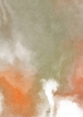 Beyaz arkaplanda soyut renkli suluboya. Dijital resim.