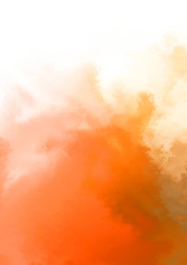 Beyaz arkaplanda soyut renkli suluboya. Dijital resim.