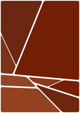 Beyaz boşluğu olan renkli bir çizim. Soyut geometrik desen. Mozaik arka plan. Geometrik çok renkli şekiller.