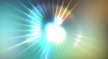 Dinamik hareket eden ışık patlaması. Renkli ışıkların güzel parlak arka planı. Parlayan ışık ışınları ve parçacıkları olan bir yıldızın enerji gösterimi.