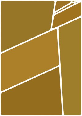 Beyaz boşluğu olan renkli bir çizim. Soyut geometrik desen. Mozaik arka plan. Geometrik çok renkli şekiller.