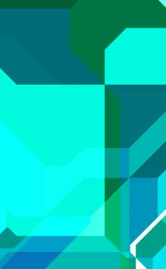 Renkli ve canlı geometrik şekiller katmanları var. Bir teknoloji planının dijital illüstrasyonu. Gelecekçi tasarım şablonu.