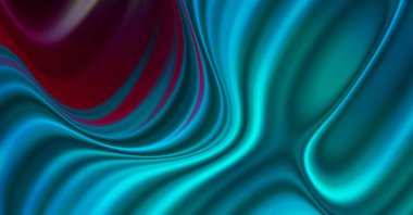 Kavisli çizgileri olan soyut bir arkaplan. Soyut ve gradyan renkte renkli çizimler. Çizgili desenli canlı dalga deseni.