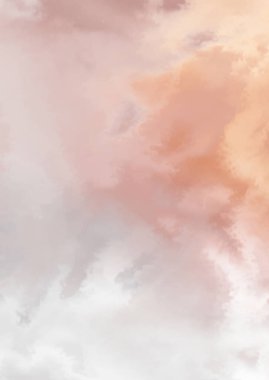 Beyaz arkaplanda soyut renkli suluboya. Dijital resim.