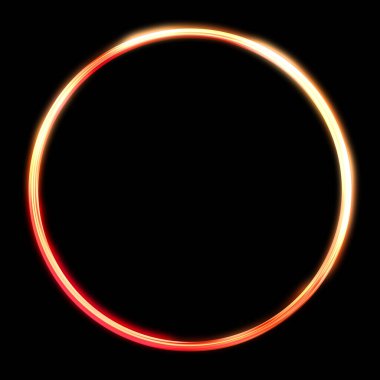 Parlak Çerçeve Arkaplanı. Siyah arkaplanda izole edilmiş parlak geometrik şablon. Soyut 2d illüstrasyon.
