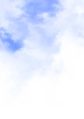 Beyaz arkaplanda soyut renkli suluboya. Dijital resim.