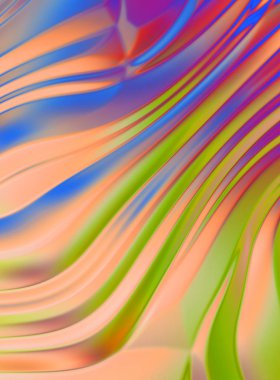 Soyut arkaplan. Renkli dalgalı tasarım duvar kâğıdı. Grafik illüstrasyon.