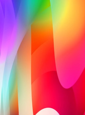 Renkli gradyan ile soyut arkaplan. Çizgili çizgili canlı duvar kâğıdı. Modern hareketin akışkan 2d çizimi.