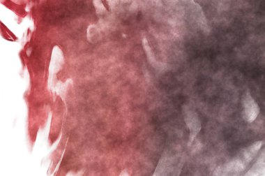 Beyaz arkaplanda soyut renkli suluboya. Dijital resim.