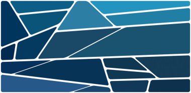 Beyaz boşluğu olan renkli bir çizim. Soyut geometrik desen. Mozaik arka plan. Geometrik çok renkli şekiller.