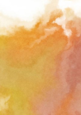 Beyaz arkaplanda soyut renkli suluboya. Dijital resim.