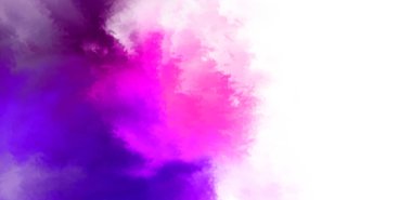 Beyaz arkaplanda soyut renkli suluboya. Dijital resim.