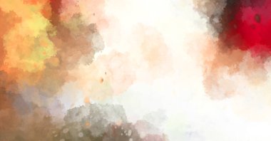 Suluboya arka planda lekeler ve lekelerle boyanmış. Fırça darbesi ile boyanmış. 2d Görüntü.