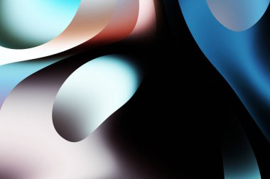 sıvı soyut arkaplan ve renkli gradyan. Modern hareketin 2d illüstrasyonu.