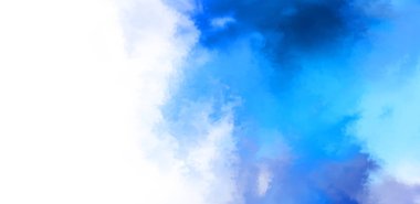 Beyaz arkaplanda soyut renkli suluboya. Dijital resim.