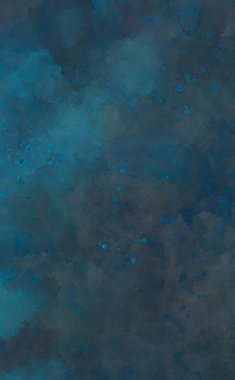 Suluboya arka planda lekeler ve lekelerle boyanmış. Fırça darbesi ile boyanmış. 2d Görüntü.