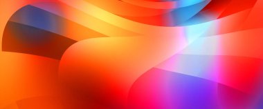 Renkli gradyan ile soyut arkaplan. Çizgili çizgili canlı duvar kâğıdı. Modern hareketin akışkan 2d çizimi.