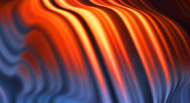 Kavisli çizgileri olan soyut bir arkaplan. Soyut ve gradyan renkte renkli çizimler. Çizgili desenli canlı dalga deseni.