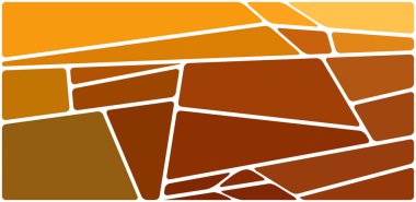 Beyaz boşluğu olan renkli bir çizim. Soyut geometrik desen. Mozaik arka plan. Geometrik çok renkli şekiller.