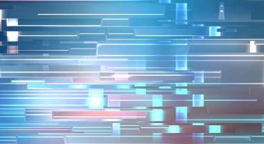 Geometrik çok renkli kesişen çizgiler. Dijital teknolojinin grafiksel çizimi. Soyut arkaplan. 