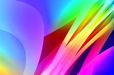 Renkli gradyan ile soyut arkaplan. Çizgili çizgili canlı duvar kâğıdı. Modern hareketin akışkan 2d çizimi.