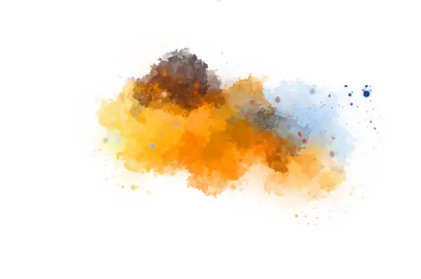 Watercolor Painted Background Blots Splatters Brush Stroked Painting Illustration — 스톡 사진