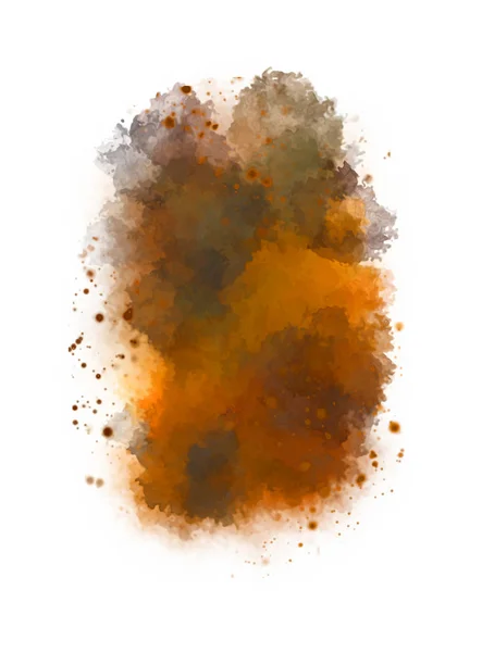 Watercolor Painted Background Blots Splatters Brush Stroked Painting Illustration — Stock Photo, Image