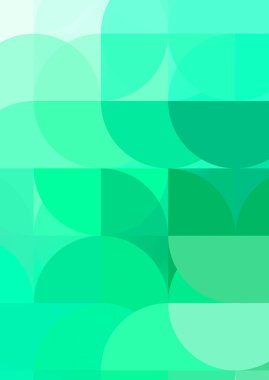 Dairesel şekillerin katmanları renkli ve canlı bir tasarım yaratıyor. Dairelerin sayısal çizimi. Gelecekçi tasarım şablonu.