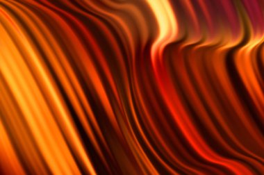 Kavisli çizgileri olan soyut bir arkaplan. Soyut ve gradyan renkte renkli çizimler. Çizgili desenli canlı dalga deseni.