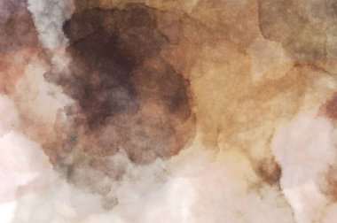 Suluboya arka planda lekeler ve lekelerle boyanmış. Fırça darbesi ile boyanmış. 2d Görüntü.