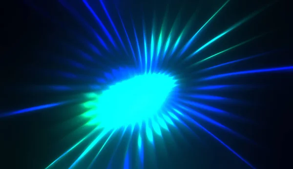 Spectacular Light Show Colorful Vibrant Particle Explotion Glowing Rays Light — Stock Photo, Image