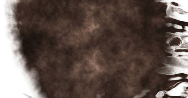 Beyaz arkaplanda soyut renkli suluboya. Dijital resim.