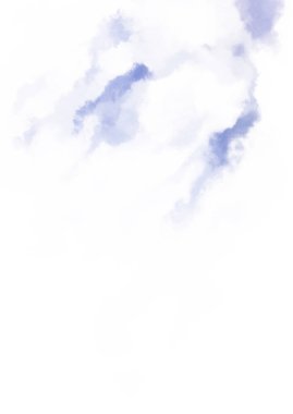 Beyaz arkaplanda soyut renkli suluboya. Dijital resim.