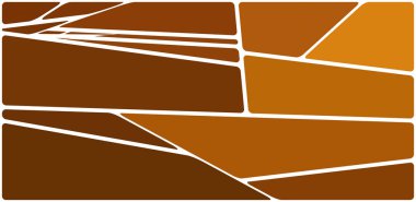 Beyaz boşluğu olan renkli bir çizim. Soyut geometrik desen. Mozaik arka plan. Geometrik çok renkli şekiller.