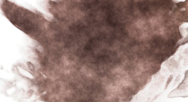 Beyaz arkaplanda soyut renkli suluboya. Dijital resim.