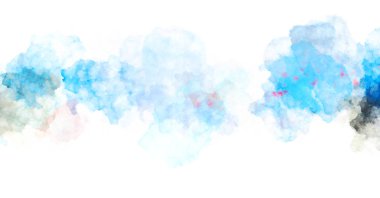 Suluboya arka planda lekeler ve lekelerle boyanmış. Fırça darbesi ile boyanmış. 2d Görüntü.