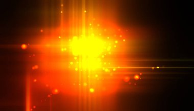 Canlı ve canlı ışık parlamalarının serin arkaplanı. Renkli parlak ışıklar patlama efektiyle görüntülenir. Parlak renkli arkaplan.