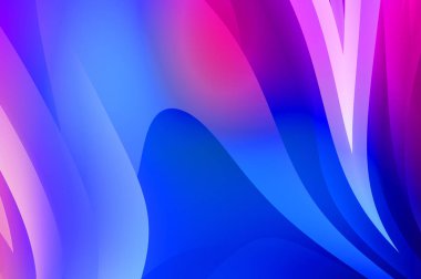 Renkli gradyan ile soyut arkaplan. Çizgili çizgili canlı duvar kâğıdı. Modern hareketin akışkan 2d çizimi.