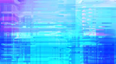 Geometrik çok renkli kesişen çizgiler. Dijital teknolojinin grafiksel çizimi. Soyut arkaplan. 