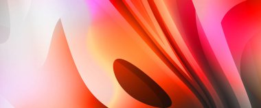 Renkli gradyan ile soyut arkaplan. Çizgili çizgili canlı duvar kâğıdı. Modern hareketin akışkan 2d çizimi.