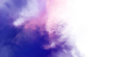 Beyaz arkaplanda soyut renkli suluboya. Dijital resim.