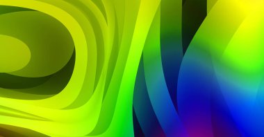 Renkli gradyan ile soyut arkaplan. Çizgili çizgili canlı duvar kâğıdı. Modern hareketin akışkan 2d çizimi.