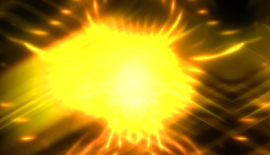 Işık huzmeleri ve parlayan parçacıkların kesiştiği güzel bir zemin. Canlı renkli ışıkların duvar kâğıdı. Parlak ışık görüntüsü