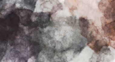 Suluboya arka planda lekeler ve lekelerle boyanmış. Fırça darbesi ile boyanmış. 2d Görüntü.