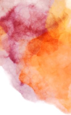 Suluboya arka planda lekeler ve lekelerle boyanmış. Fırça darbesi ile boyanmış. 2d Görüntü.