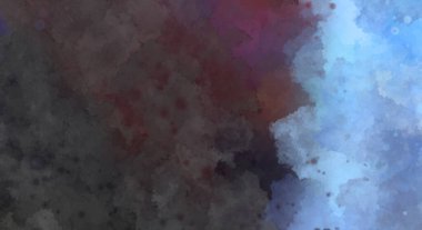 Suluboya arka planda lekeler ve lekelerle boyanmış. Fırça darbesi ile boyanmış. 2d Görüntü.