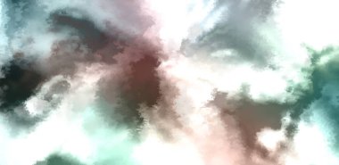 Beyaz arkaplanda soyut renkli suluboya. Dijital resim.